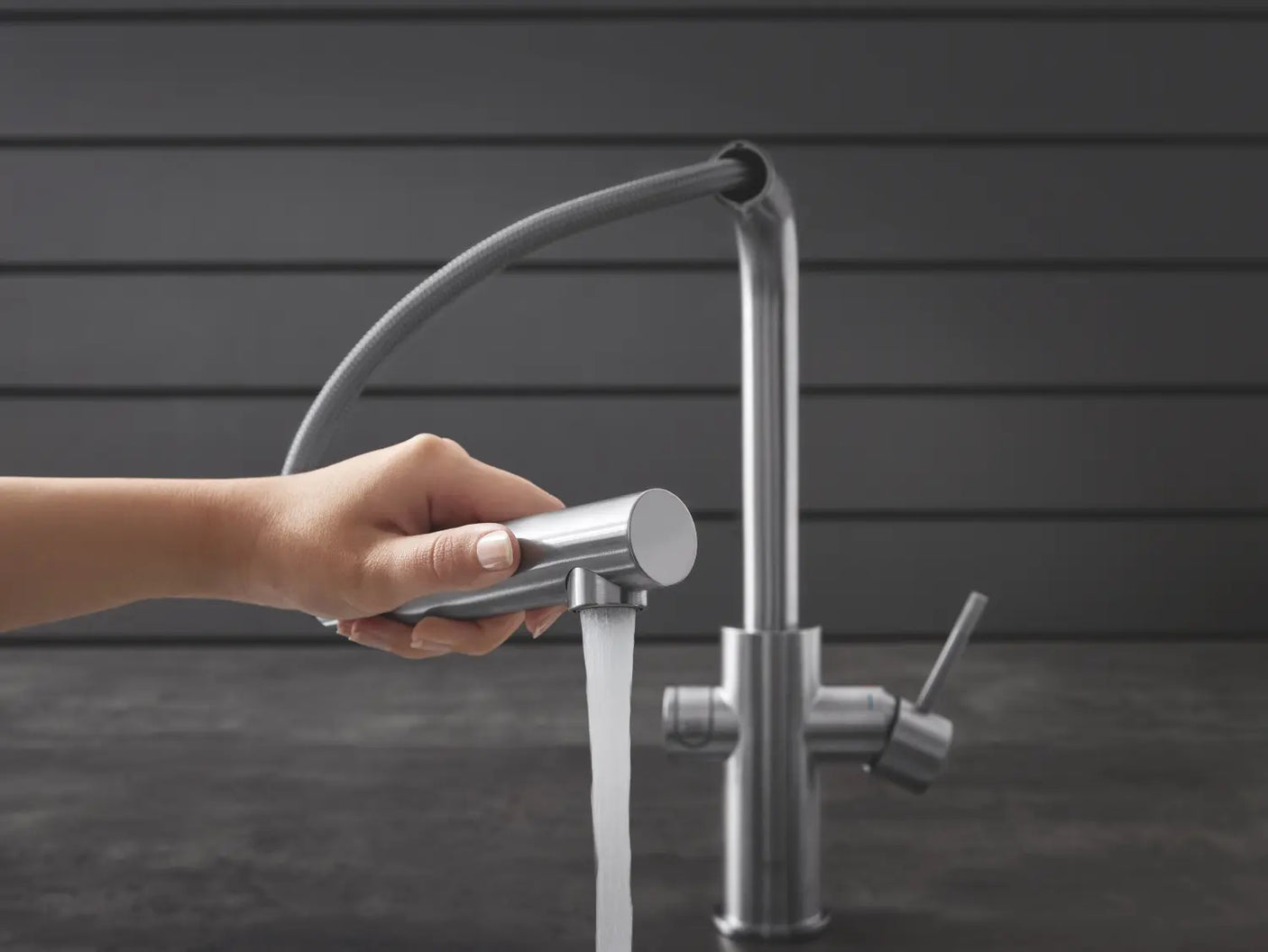 Grohe Sistem filtrare apa Baterie Bucatarie Grohe Blue Home 31539DC0 | Filtrare, Racire, Apa Carbogazoasa, Supersteel