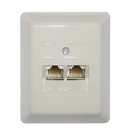 Lechpol Priza Priza UTP Lechpol 01-7120 | RJ45 8P8C, Dubla, Retea