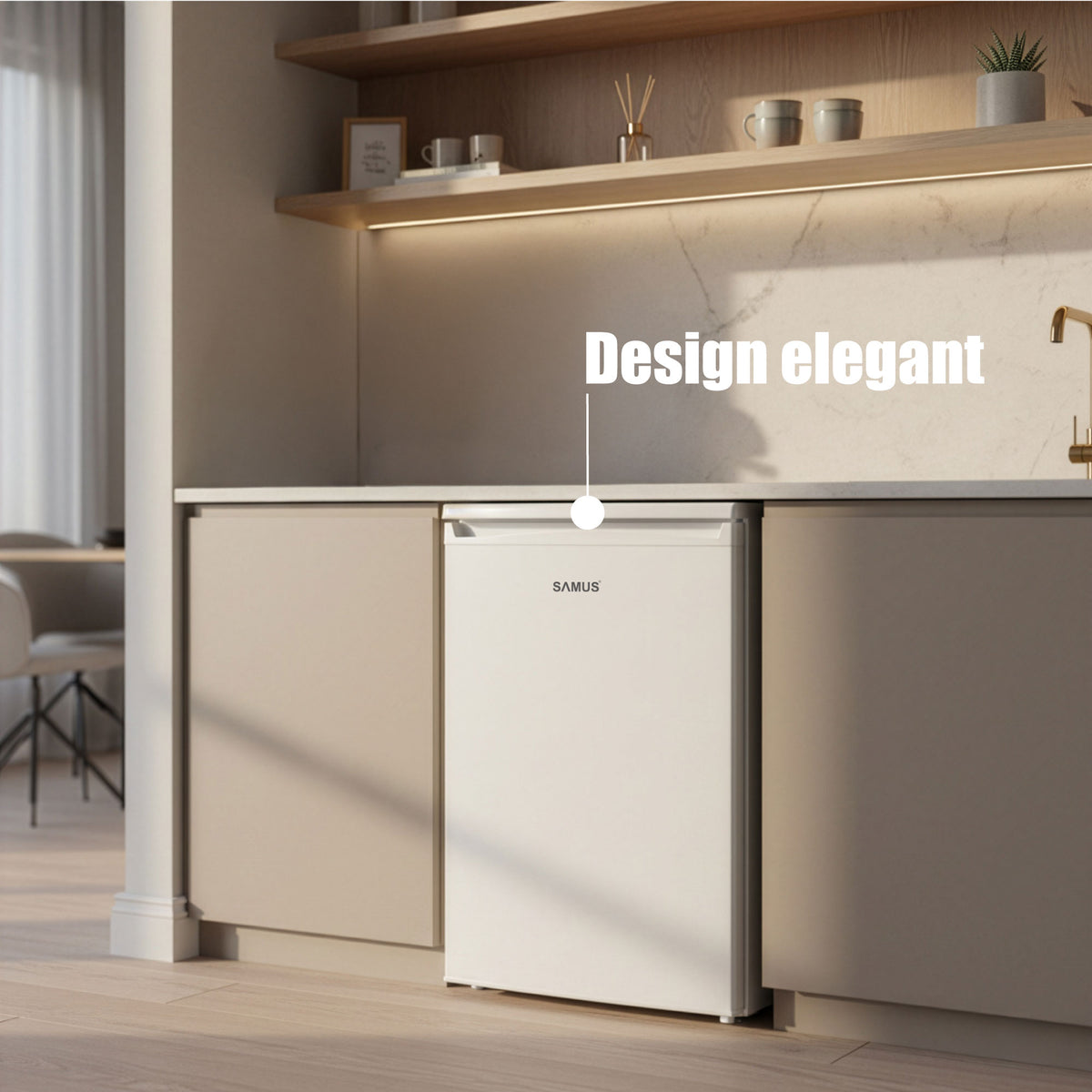 Frigider Samus SR177E | 131L, Clasic, 55.3x57.4x84.5cm