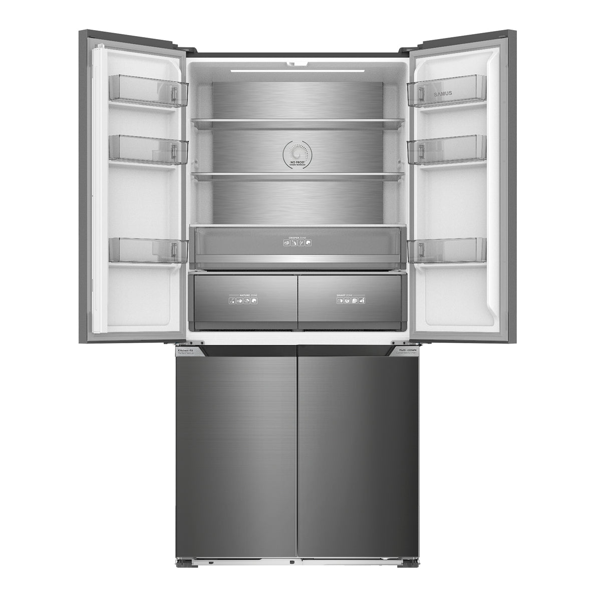 Frigider Side by Side Samus | 503L, Clasa E, No Frost, 90.5x59.7x190.2cm