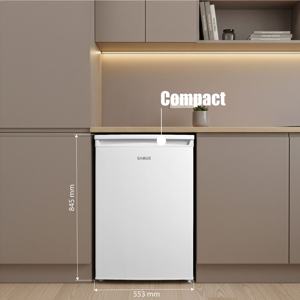 Frigider Samus SR177E | 131L, Clasic, 55.3x57.4x84.5cm