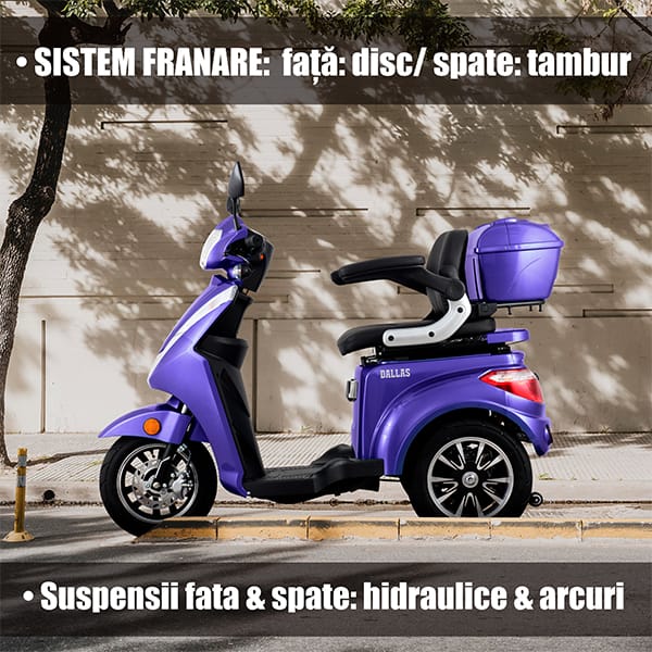 Samus Trotineta electrica Trotineta Electrica Samus Dallas-3R1-10T1000-60V20-Blue | 60V, 1000W, 20Ah, Albastru