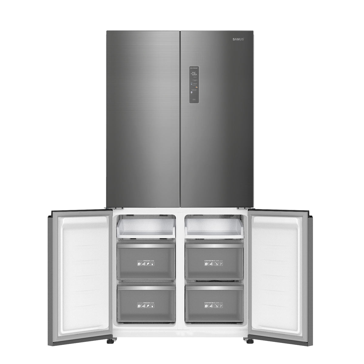 Frigider Side by Side Samus | 503L, Clasa E, No Frost, 90.5x59.7x190.2cm