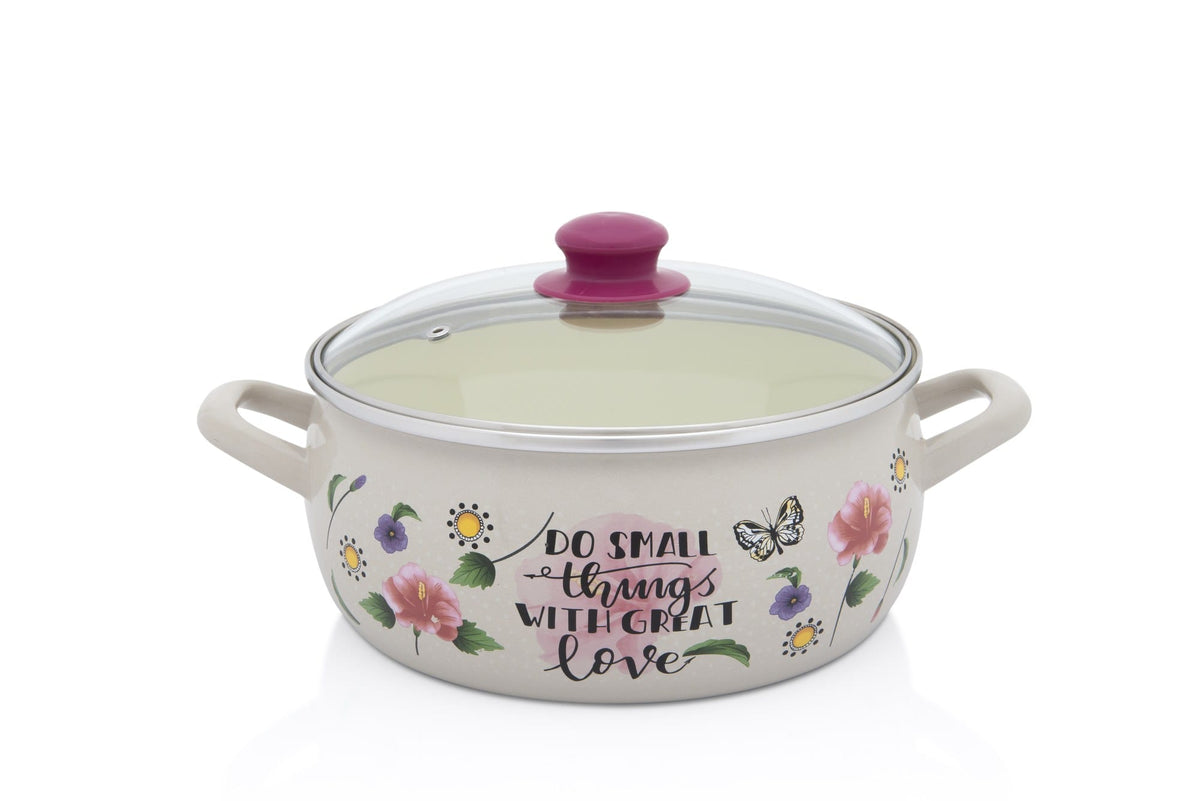 Metalac Cratita Cratita Metalac 380517 | 24cm, 5L, Capac Inclus, Emaille