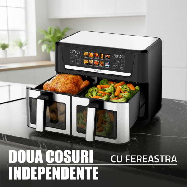 Samus Air Fryer Air Fryer Samus AF12TWIN-S2800DW | 2800W, 12L, Inox
