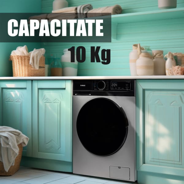 Samus Masina de spalat rufe Mașină Spălat Rufe Samus WSADI-10145DS | 10kg, 1350 RPM, Clasa A