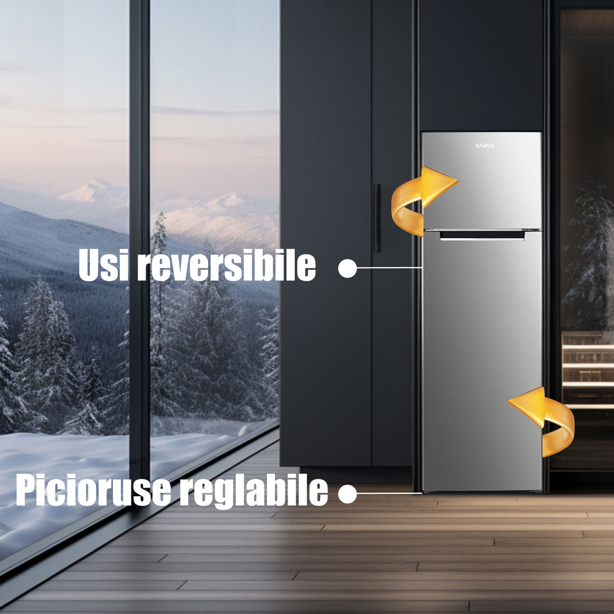 Frigider Samus SX346E | 248L, Clasic, 55x58x165cm