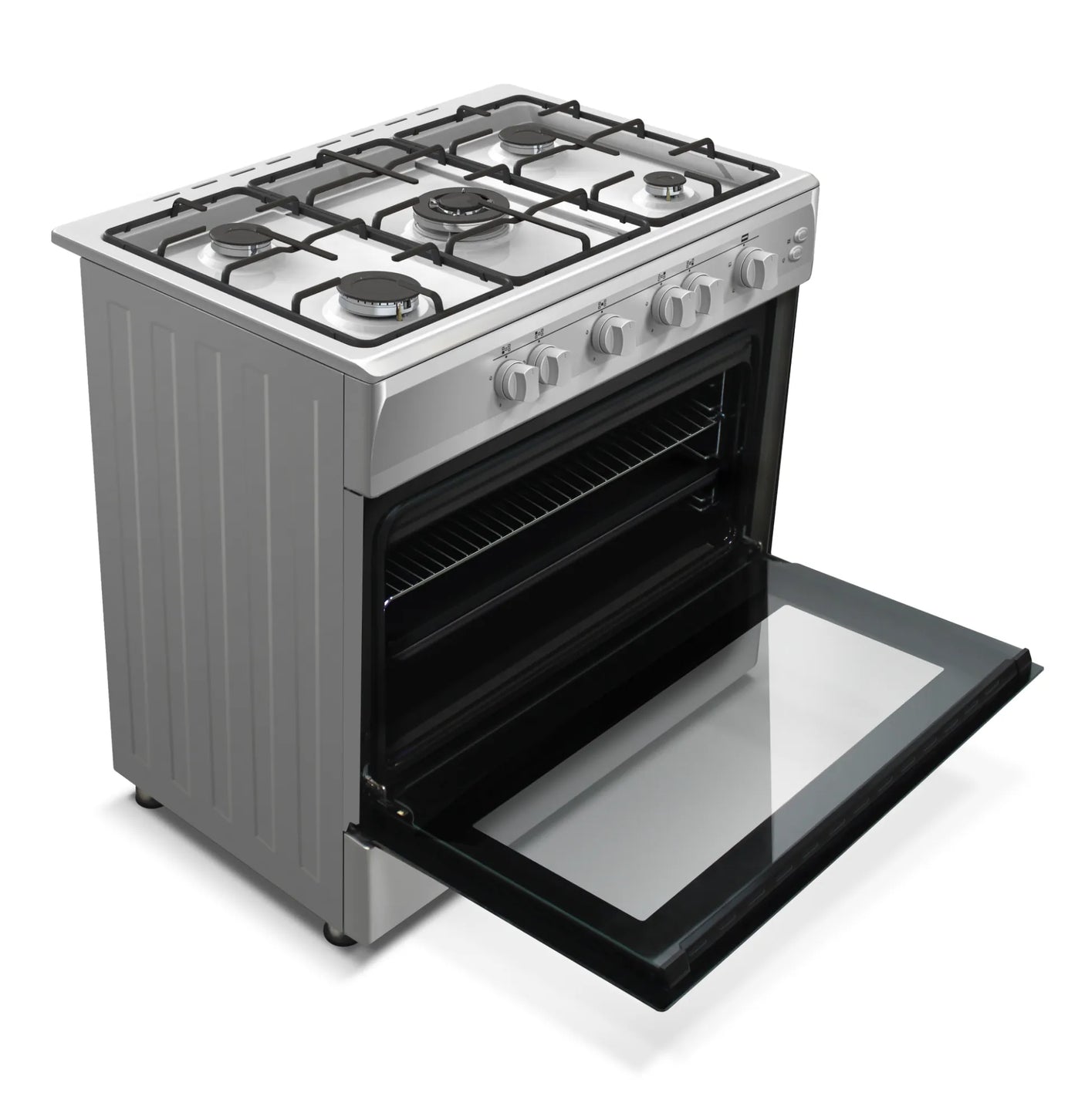 NobeLTek Cooking Aragaz Aragaz Nobeltek NLT 6903IX/G1 | 60x90cm, 5 Ochiuri, Cuptor Gaz 102L, Inox