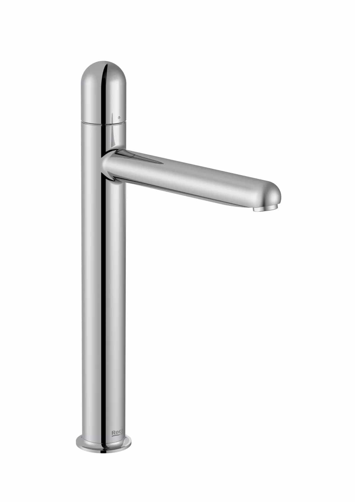 Roca Baterie lavoar Roca, Gama NU, monocomanda, marime XL, levier metalic Dome, cartus ceramic, fara set de evacuare, crom