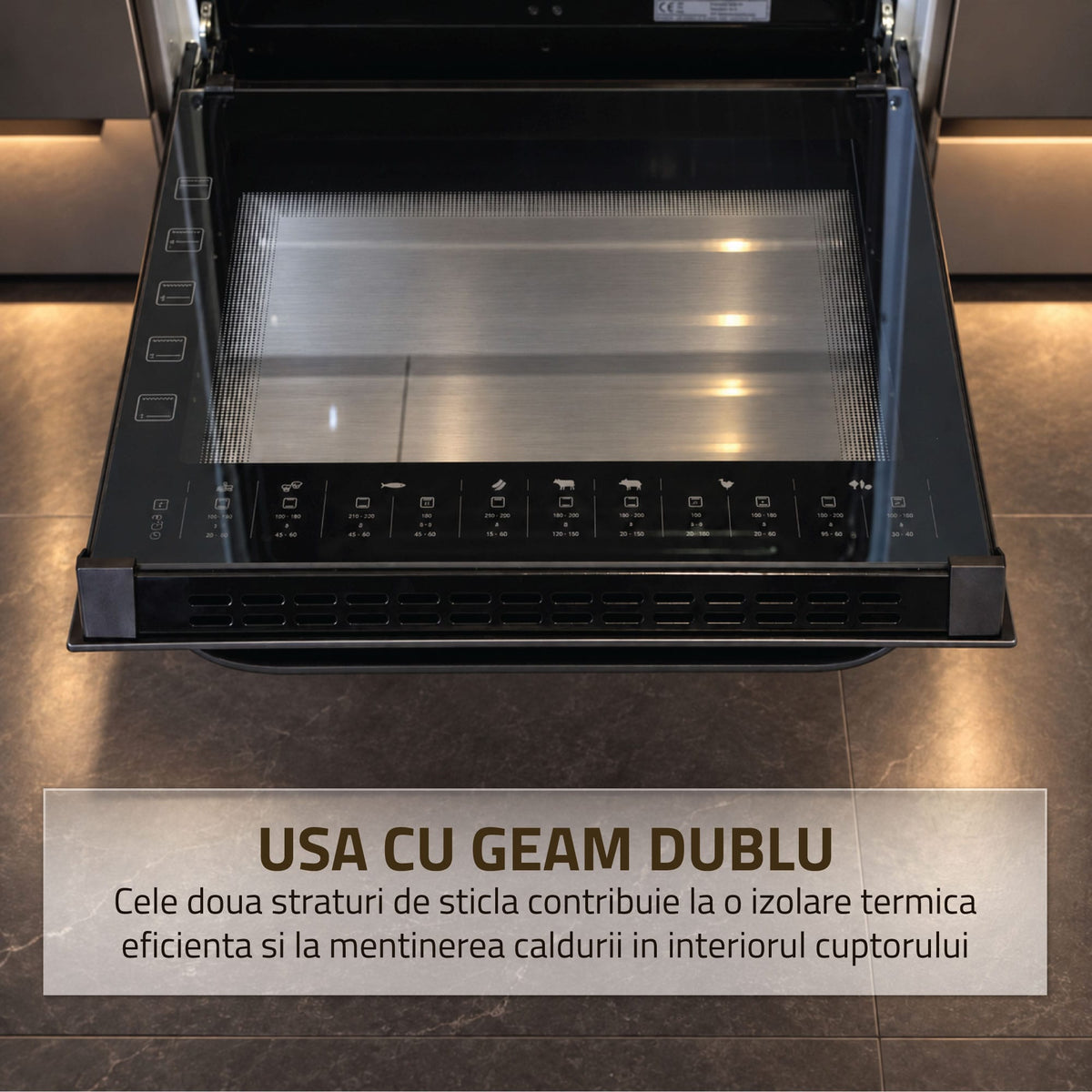 Samus Aragaz Aragaz Samus SM568VME INOX | 5 Arzatoare, Gaz, Cuptor Electric, Inox, 50x60x85cm