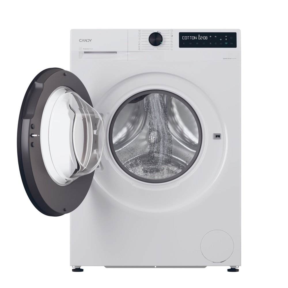 Masina de spalat,Candy Slim, clasa A-10%, 8 kg, 1400 rpm,Motor Inverter,Steam, Touch display, Soft Drum, Dual Spray,Prog