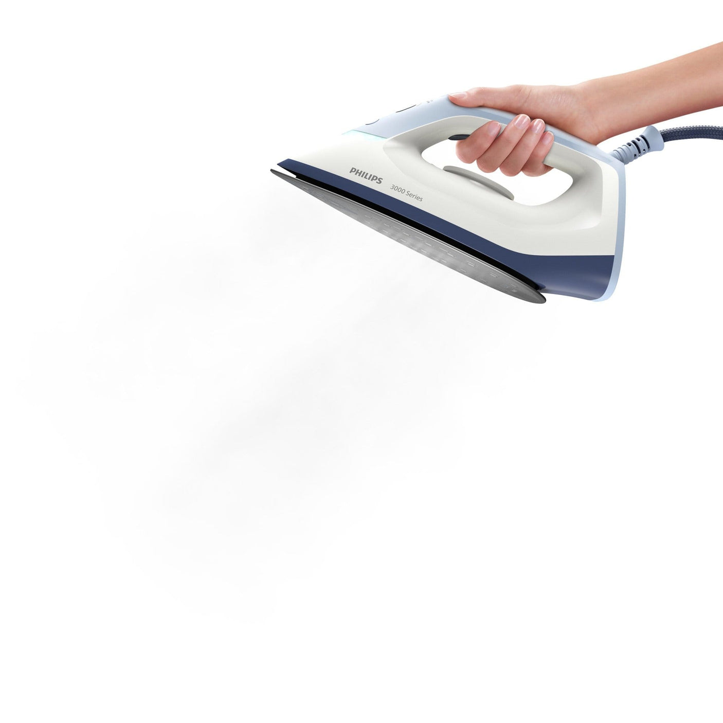 Philips Statie de Calcat PHILIPS Seria 3000, ,2400W, 350g/min, 1.4l, Talpa Ceramica, Alb-Mov
