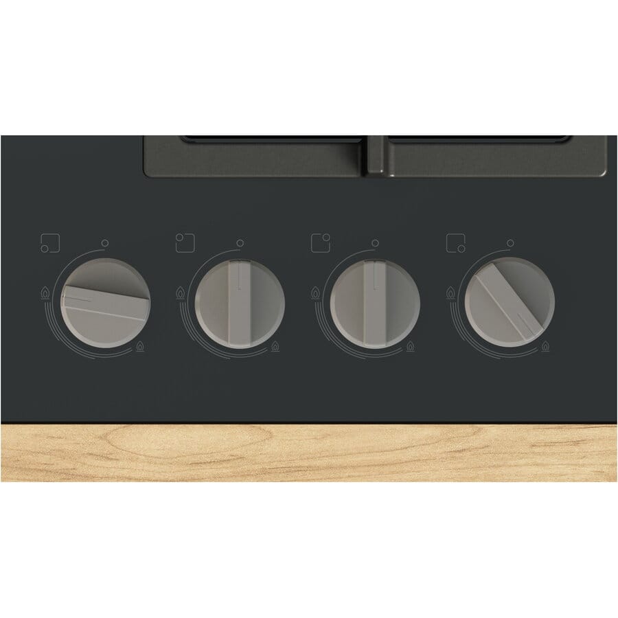 Bosch Plita incorporabila Plita Incorporabila Bosch PNN6B6K40 | Gaz, 4 Arzatoare, 60cm, Gratar Fonta, 59x52x4.5cm