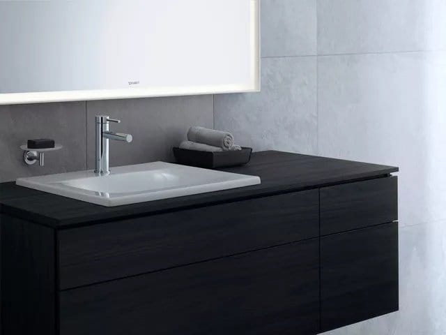 Duravit Baterie lavoar Duravit, Circle single lever basin mixer M with pull-rod, monocomanda, marime M, cartus ceramic, set evacuare cu tija, crom