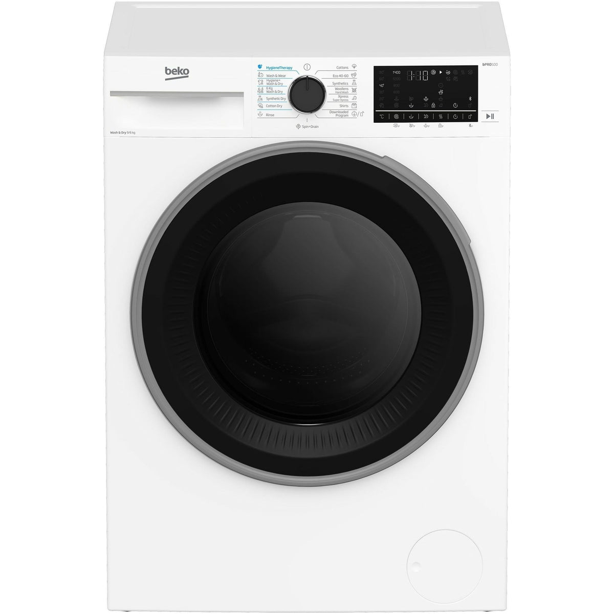 Beko Masina de spalat rufe Masina de spalat rufe cu uscator Beko B5DFT59442W | 9/6kg, 1400 rpm, Clasa A, SteamCure