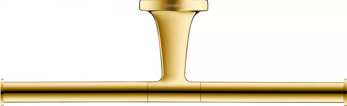 Duravit Accesorii baie Suport Hartie Igienica Duravit 0099383400 | Dublu, Auriu Lucios, Montare Perete