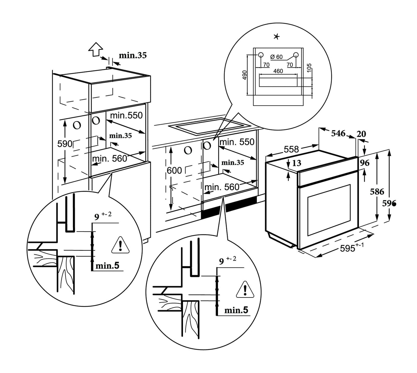 Master Kitchen Cuptor incorporabil Cuptor Incorporabil Master Kitchen MKO 45509CS-EDBK | 50L, SteamBake, 14 Functii, Afisaj Electronic