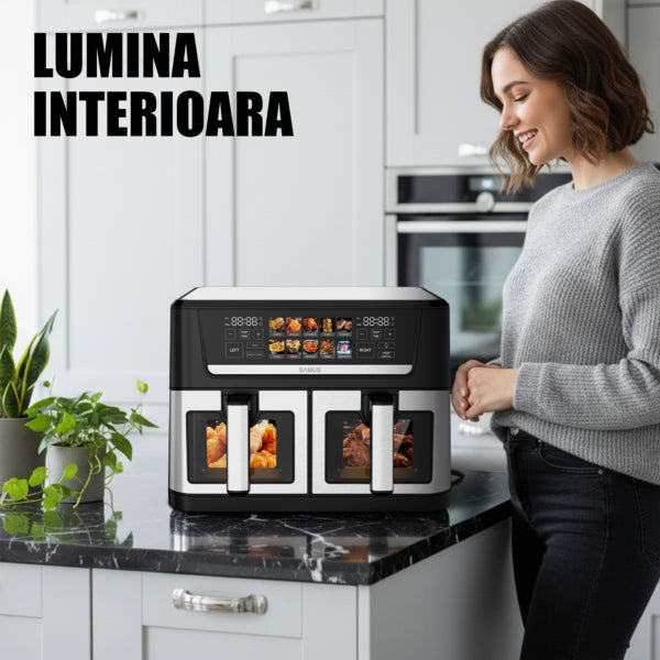 Samus Air Fryer Air Fryer Samus AF12TWIN-S2800DW | 2800W, 12L, Inox