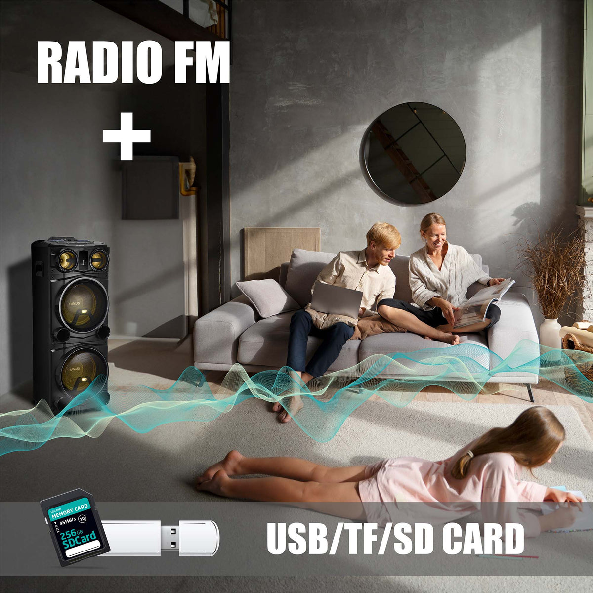 Boxe Samus FIESTA 12 | 300W, 12", Bluetooth, Portabil