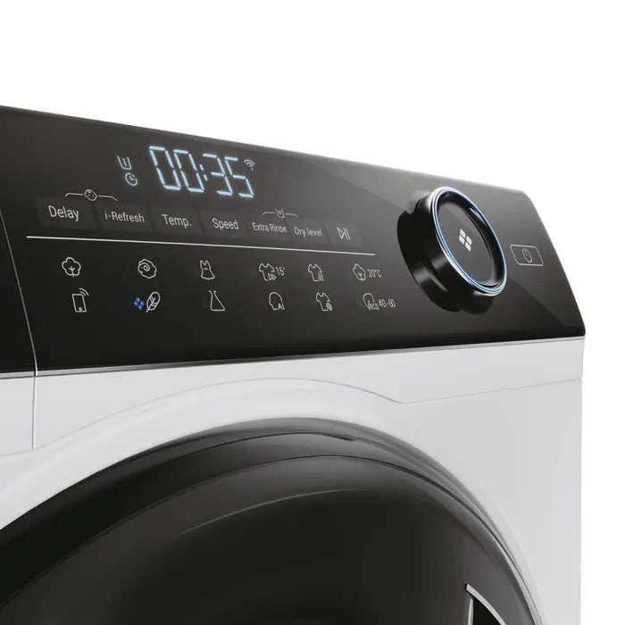 HAIER Masina de spalat rufe cu uscator Haier, Spalare 9 kg, Uscare 6 kg, 1400 rpm, Clasa A, Motor Direct Motion, Wi-Fi, iRefresh, ABT, Pillow Drum, Dual Spray, Alb