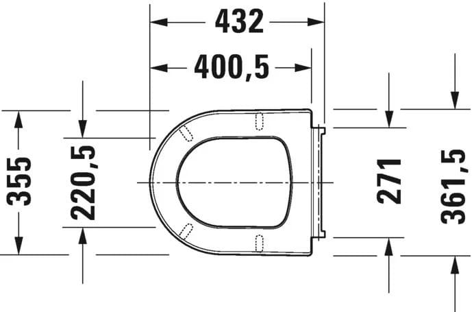 Duravit Capac WC Capac WC Duravit 0020190000 | ME by Starck Compact, Soft Close, Alb