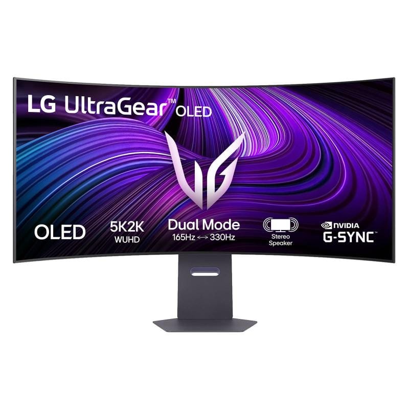 LG Monitor LG 44.5" 45GX950A-B.AEU, Curvature: 800R, Diagonal (inch): 44.5, Diagonal (cm): 113, Aspect ratio: 21:9, Panel: OLED, Resolution: 5120x2160, Refresh Rate: 165Hz, Response time GtG: 0.03ms, Bri