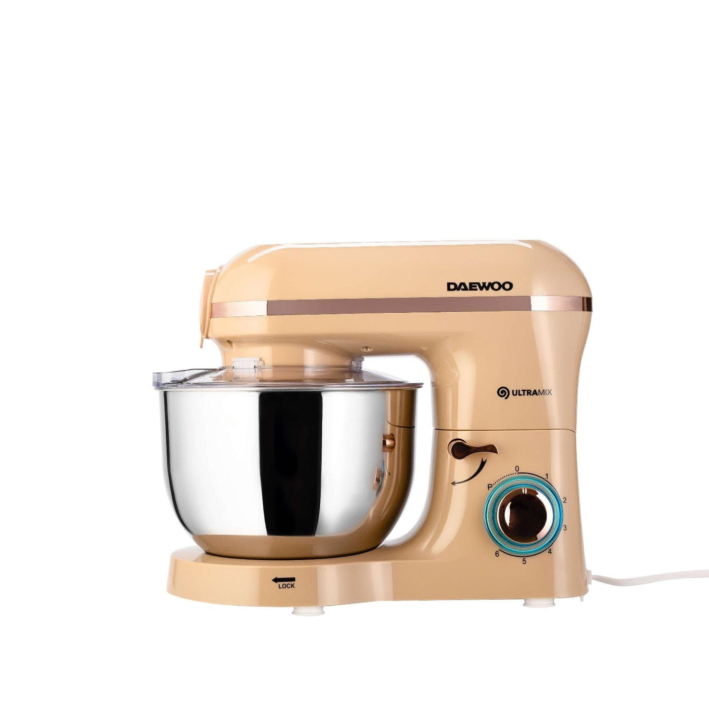 Daewoo SDA Robot de bucatarie Robot de bucatarie Daewoo SDA DHM200MGC | 2000W, bol 5.5L, tocare 1.2kg/min, Crem