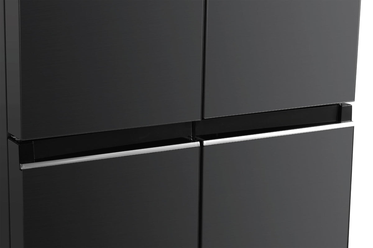 Beko Side by side Frigider Side by Side Beko GNO4031GS | 4 usi, 421L, NeoFrost, Clasa E, Sticla antracit