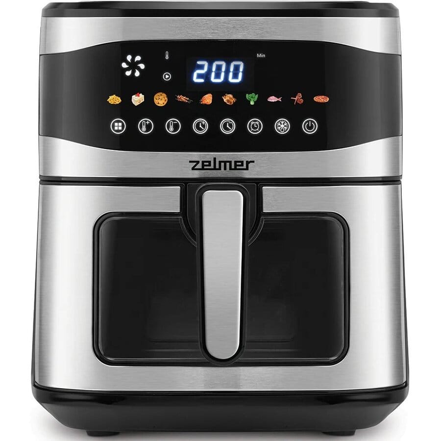 Zelmer Air Fryer Friteuza cu aer Zelmer ZAF1500 | 6.5L, 1600W, Negru/Inox