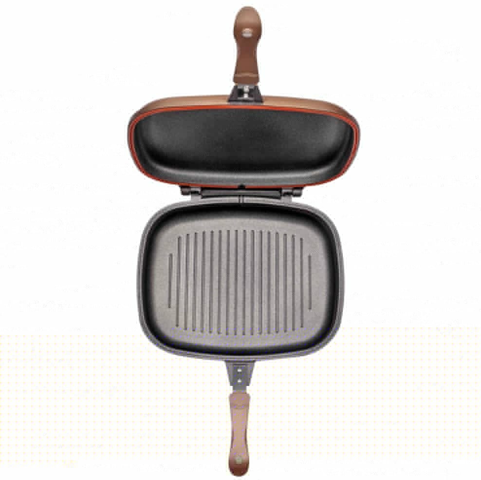 NeoKlein Tigaie Tigaie Grill Dubla NeoKlein DGR36-Gold | 36 cm, Culoare Auriu