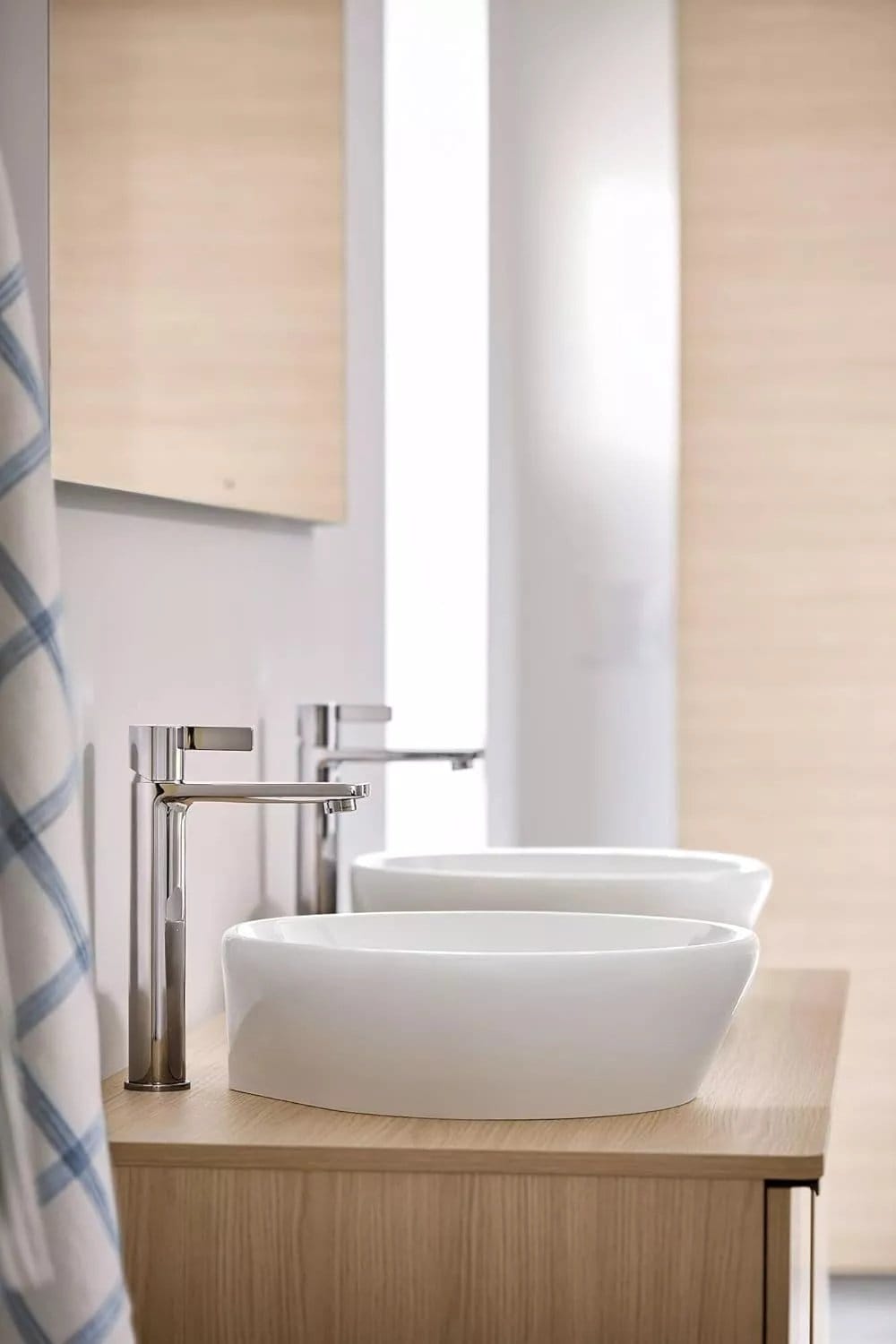 Duravit Baterie lavoar Duravit, D-Neo Single lever basin mixer L, monocomanda, marime L, cartus ceramic, fara set de evacuare, crom