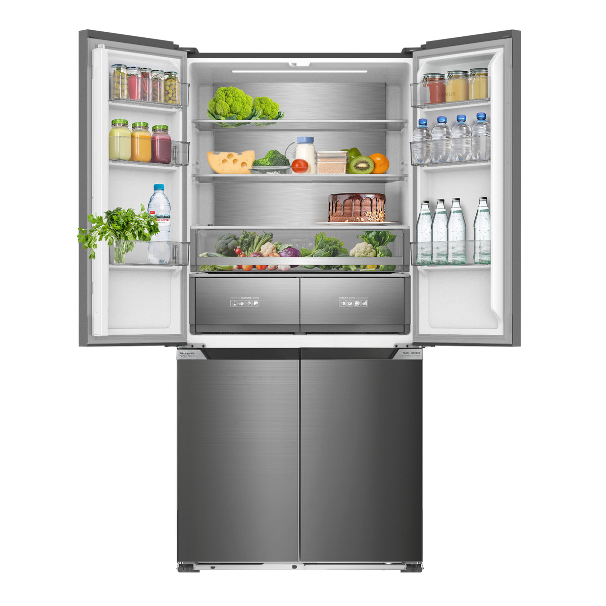 Frigider Side by Side Samus | 503L, Clasa E, No Frost, 90.5x59.7x190.2cm