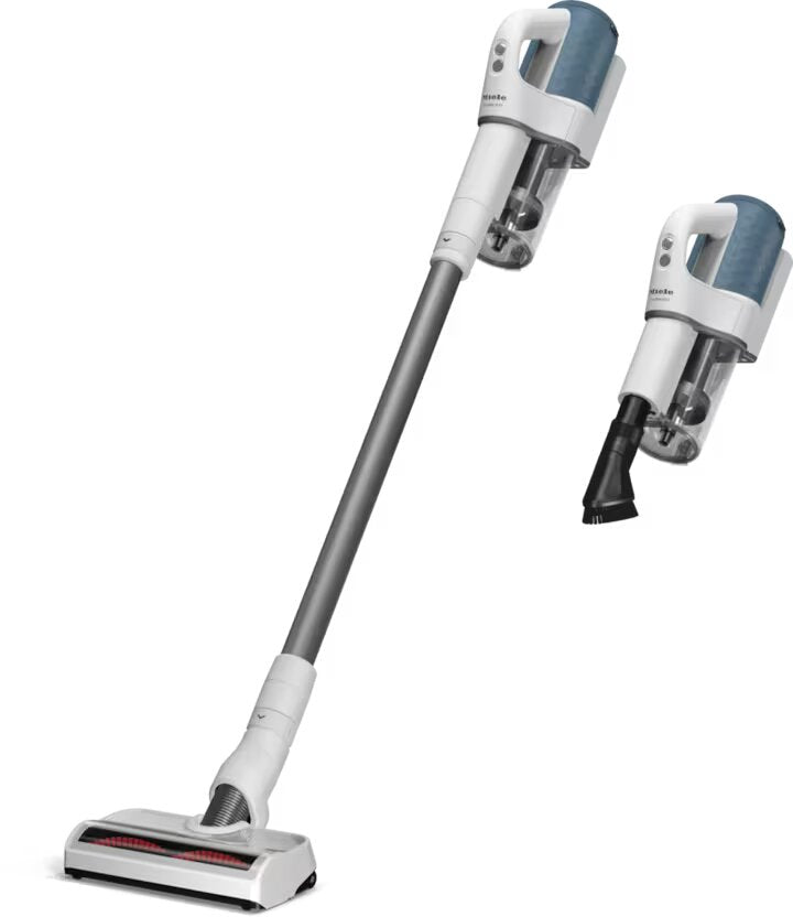 Aspirator Vertical Miele Duoflex HX1 | Fara Fir, 0.3 L, Autonomie 55 min, HEPA, Alb/Bleu