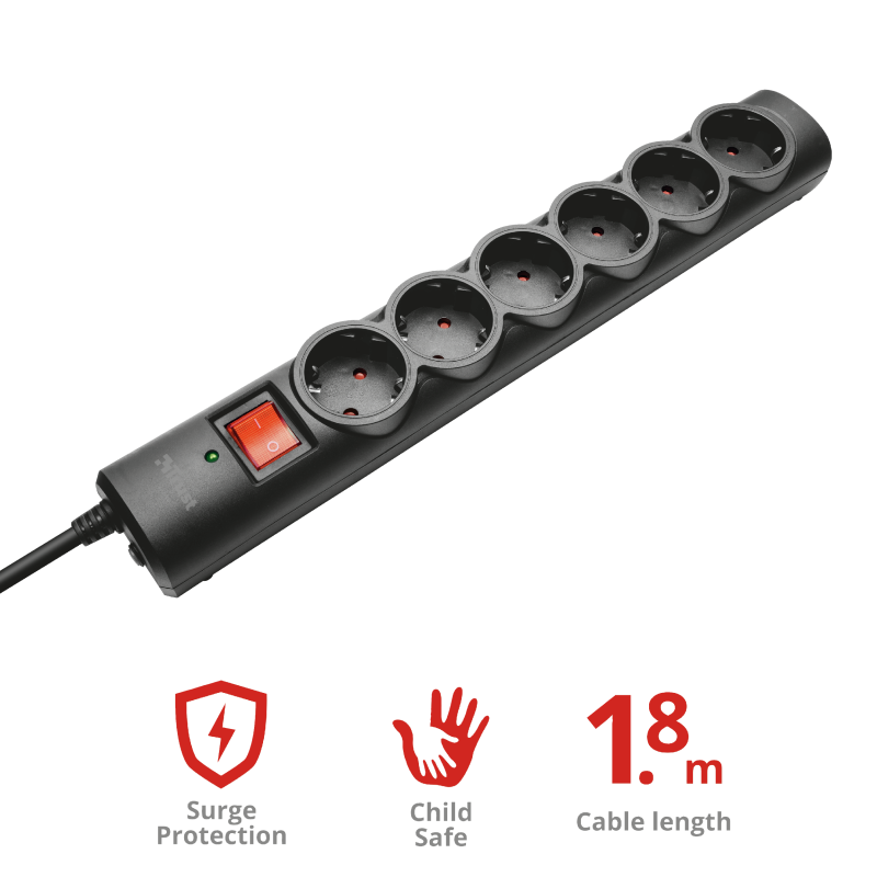 PRELUNGITOR CU PROTECTIE TRUST 6 PRIZE BLACK