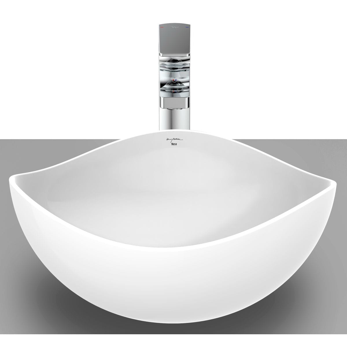 Roca Lavoar baie Lavoar Roca Ohtake A327A15000 | 37.5cm, Rotund Asimetric, Montare Blat, Alb