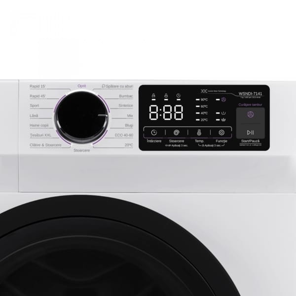 Samus Masina de spalat rufe Masina Spalat Rufe Samus WSNDI-7141 | Clasa A, 7kg, 1400 RPM, Inverter
