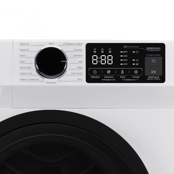 Samus Masina de spalat rufe Mașină de Spălat Rufe Inverter Samus | 9kg, 1400 RPM, Clasa A, 15 programe