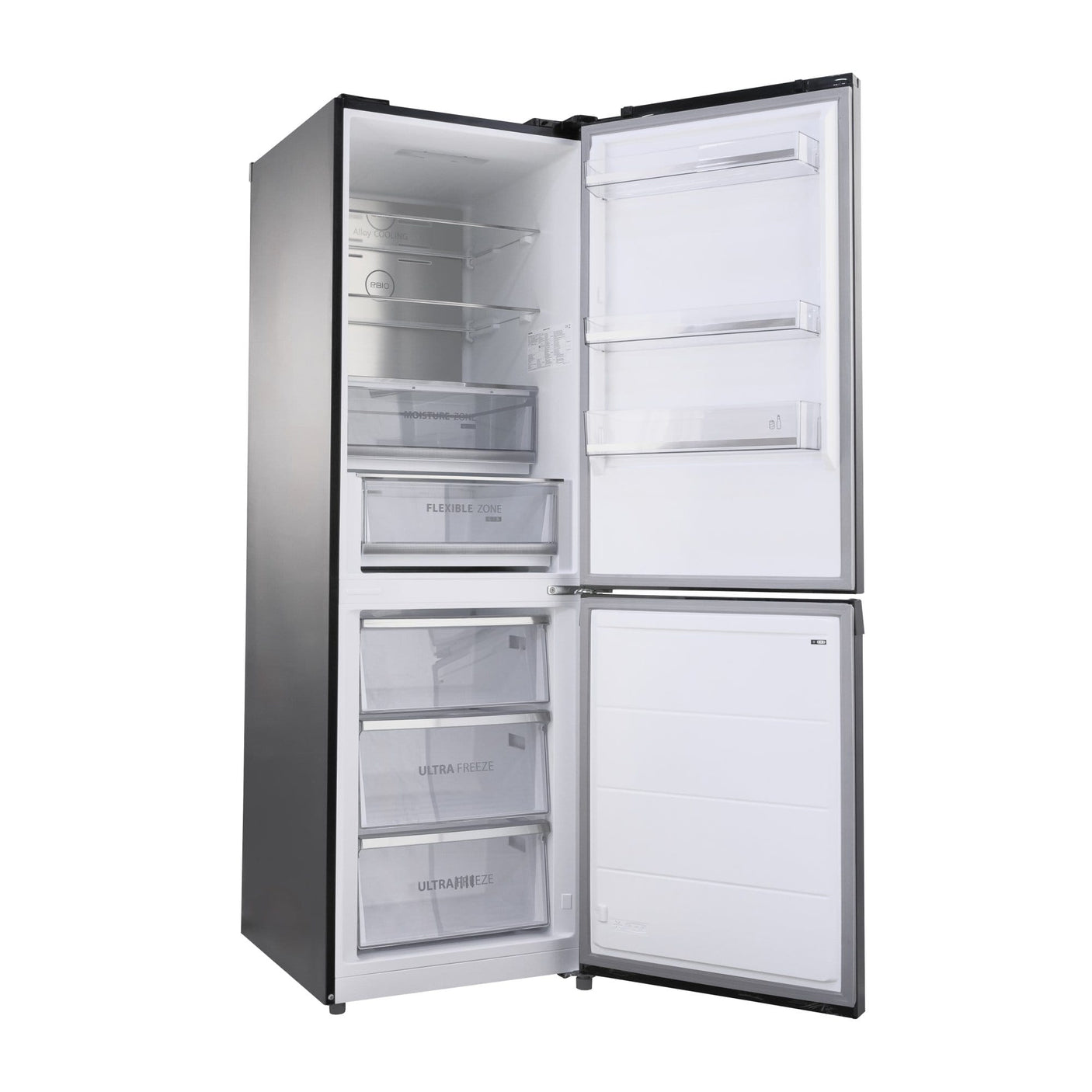 Toshiba Combina frigorifica Combina frigorifica Toshiba GR-RB449WE-PMJ(06) | 338L, No Frost, Clasa E, LED, Morandi Grey, 59.5x66x185.8cm