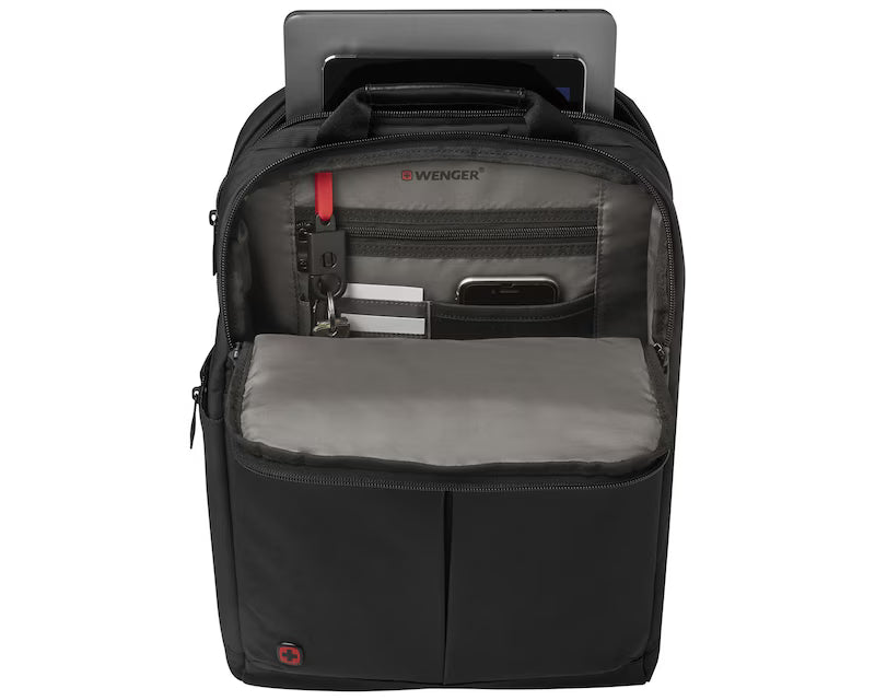 Wenger Reload 16 inch Laptop Backpack with Tablet Pocket, Black