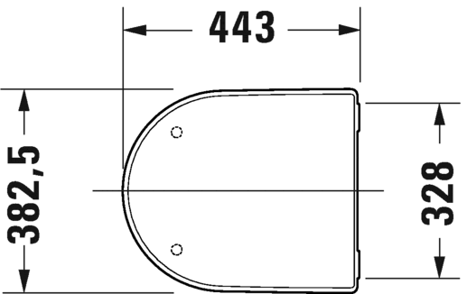 Duravit Vas wc + capac Duravit, Toil.set wm HyFl. Soleil by Starck 54cm,whiteHYG,rotary fl.,Dfix,w.s&c, suspendata, evacuare orizontala, cu capac, soft close, hygieneglaze