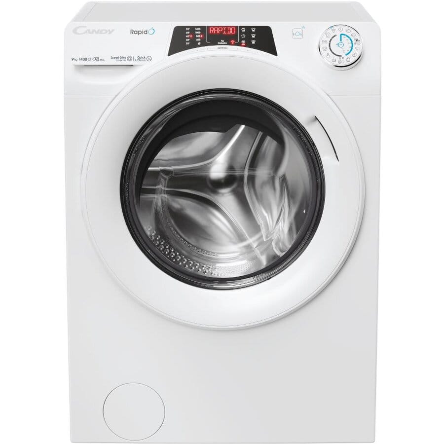 Candy Masina de spalat rufe Masina de spalat rufe Candy RO 496DWM7/1-S | 9kg, 1400 RPM, Steam, WiFi, Inverter, Clasa A, 60x54x85cm