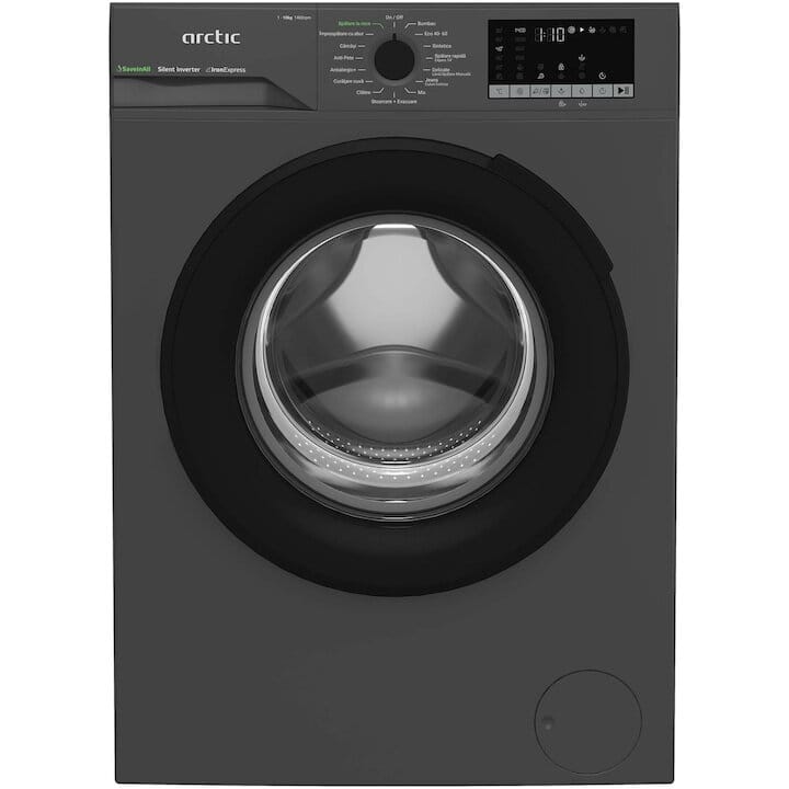 ARCTIC Masina de spalat rufe Masina de spalat rufe Arctic APLM2WFSU210411A | 10kg, 1400RPM, Clasa A, Motor Inverter, Antracit