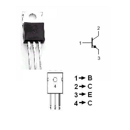 PC-Doc.ro Componente electronice Tranzistor NPN de Putere | 60V, 3A, 30W, 90MHz