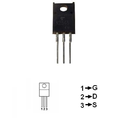 PC-Doc.ro Componente electronice Tranzistor N-FET PC-Doc.ro 2SK2545 | 600V, 6A, 40W