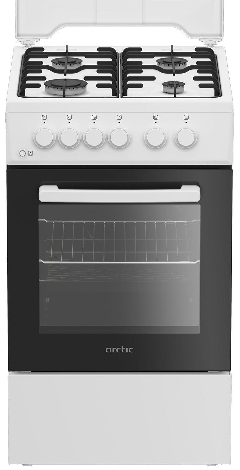 ARCTIC Aragaz Aragaz ARCTIC AGM5610FL | 4 arzatoare, cuptor gaz, iluminare interioara