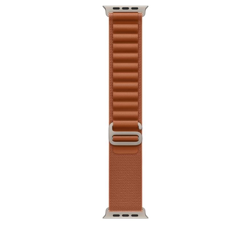APPLE Apple Watch 49mm Terra Cotta Alpine Loop - Small - Natural Titanium Finish