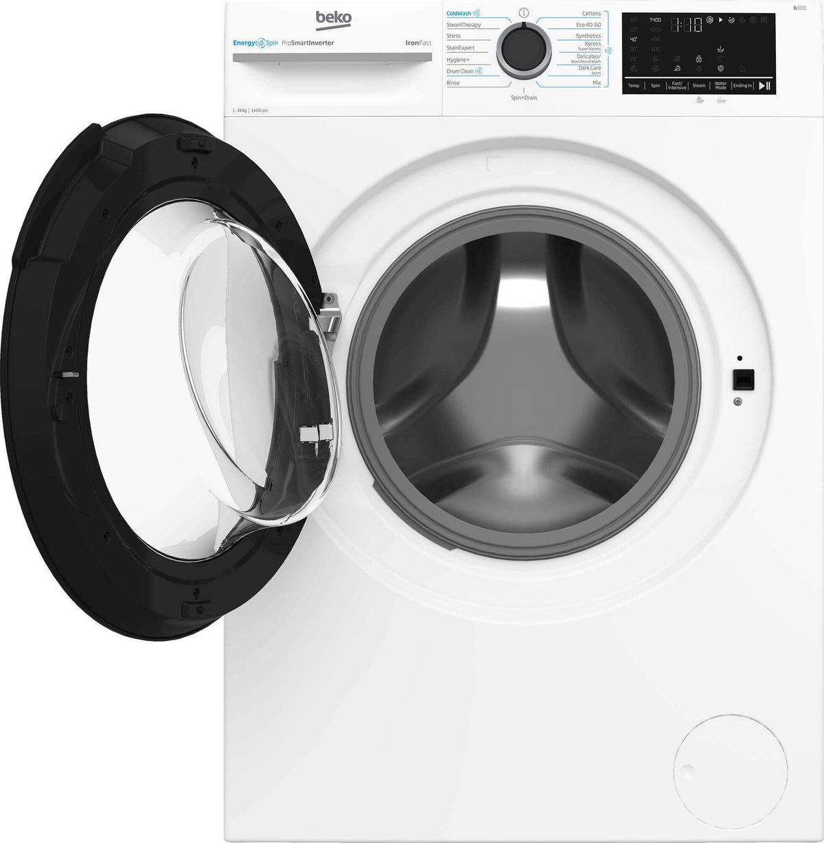 Beko Masina de spalat rufe Masina de spalat rufe Beko BM3WFU410415WB | 10kg, 1400rpm, Clasa A, 15 programe