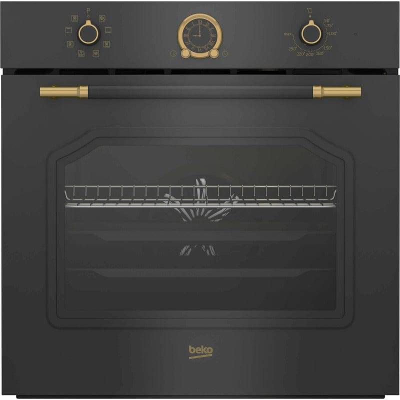 Beko Cuptor incorporabil Cuptor Incorporabil Beko RBIM19200AD | 72L, Clasa A, 8 Programe, Retro Antracit, 59.4x56.7x59.5cm