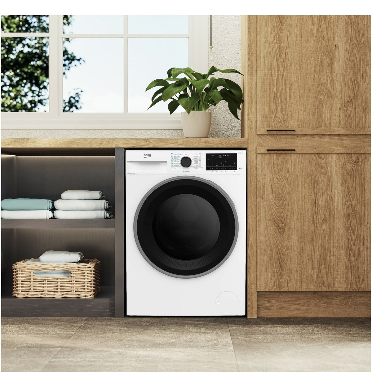 Beko Masina de spalat rufe Masina de spalat rufe cu uscator Beko B5DFT59442W | 9/6kg, 1400 rpm, Clasa A, SteamCure