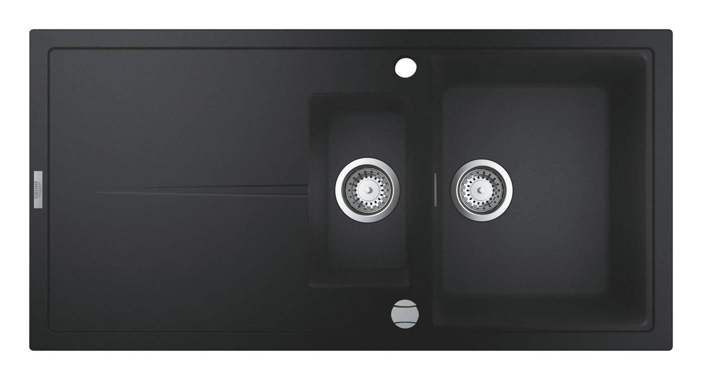 Grohe Chiuveta bucatarie Chiuveta Bucatarie Grohe K400 31642AP0 | 1000x500mm, 2 Boluri, Granite Black, Reversibil